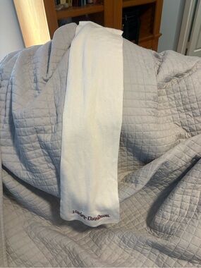 Harley-Davidson White Cotton Scarf with Embroidered Logo